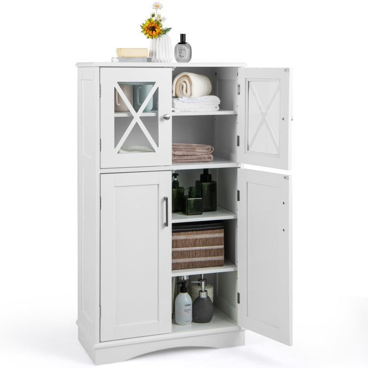 5-Piece Modern Bathroom Suite: Over The Toilet Cabinet + Smart Toilet Bidet + Oval Sink + Floor Cabinet + Clothes Dryer