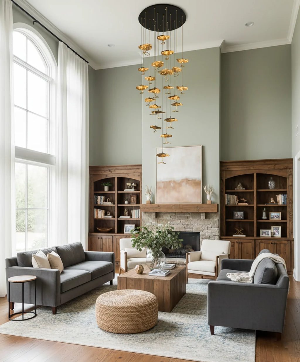 Brass Aviary Constellation Chandelier