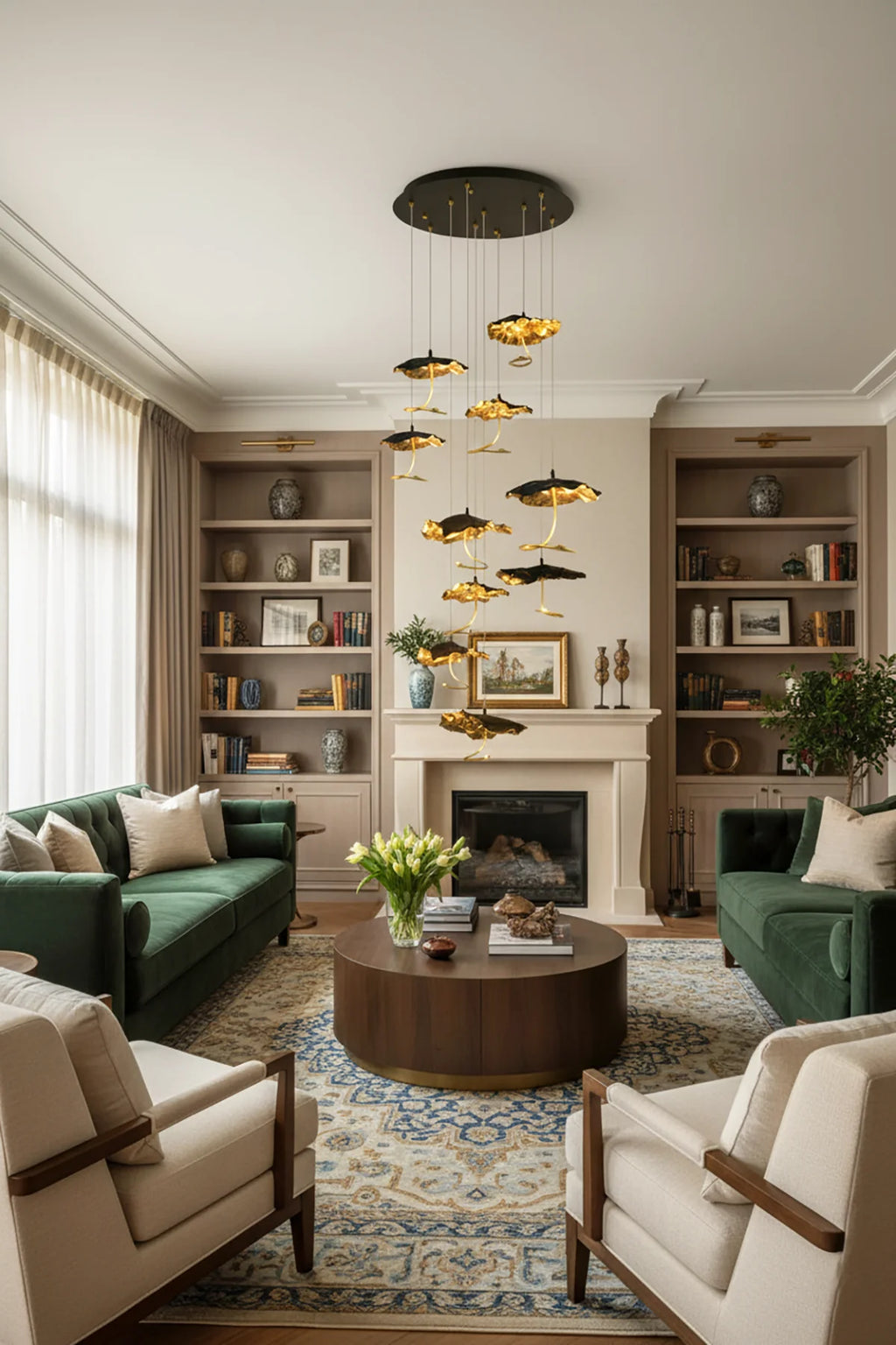 Brass Aviary Constellation Chandelier
