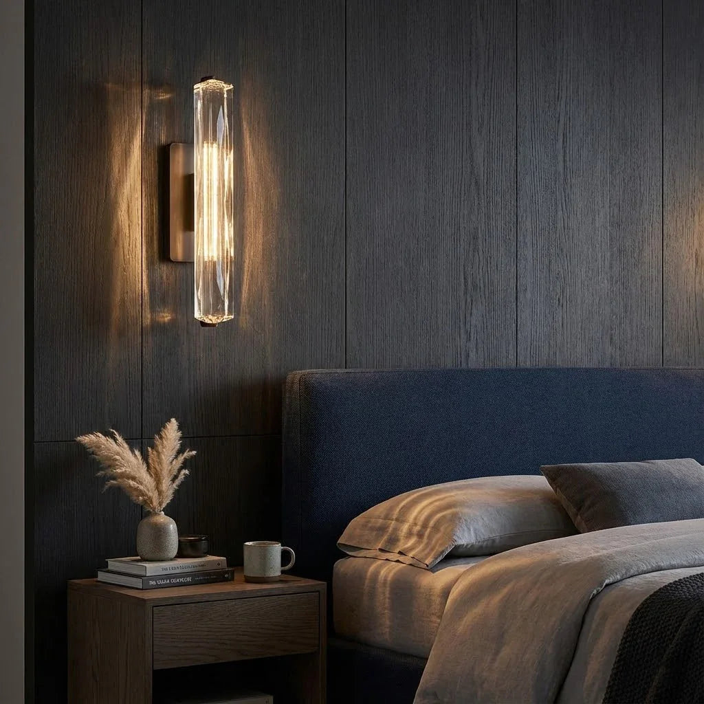 Crystal Prism Wall Sconce Light Fixture