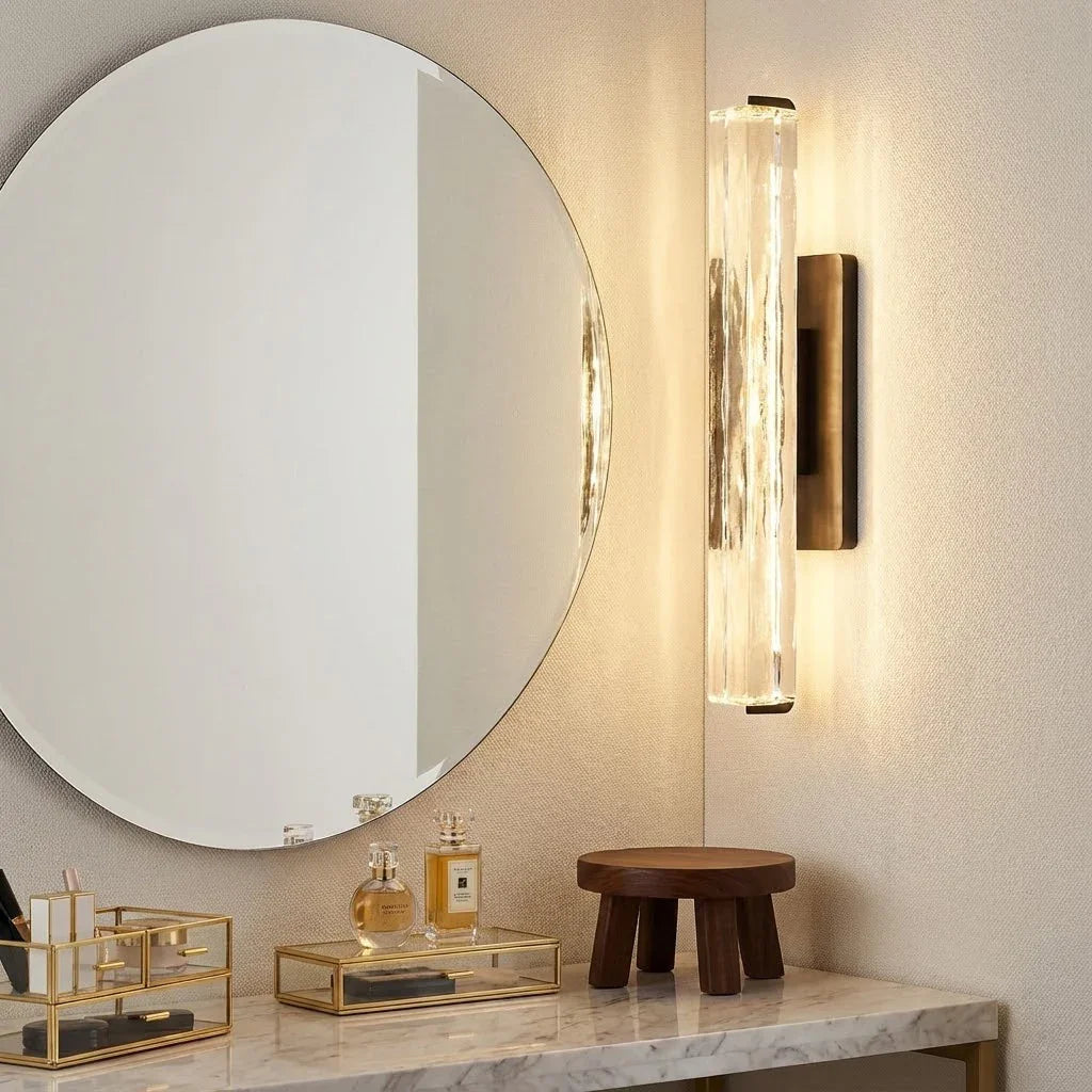 Crystal Prism Wall Sconce Light Fixture